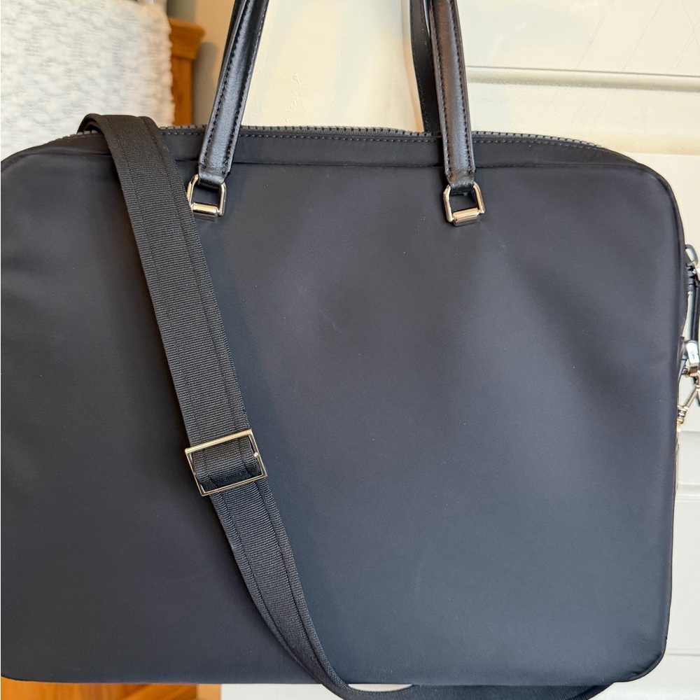 kate spade Black Nylon Laptop Briefcase with Shoulder Strap - Picture 4 of 10